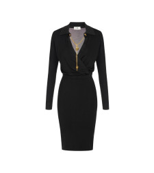 [ELISABETTA FRANCHI] Long sleeve dress FW26 AM19S66E2110