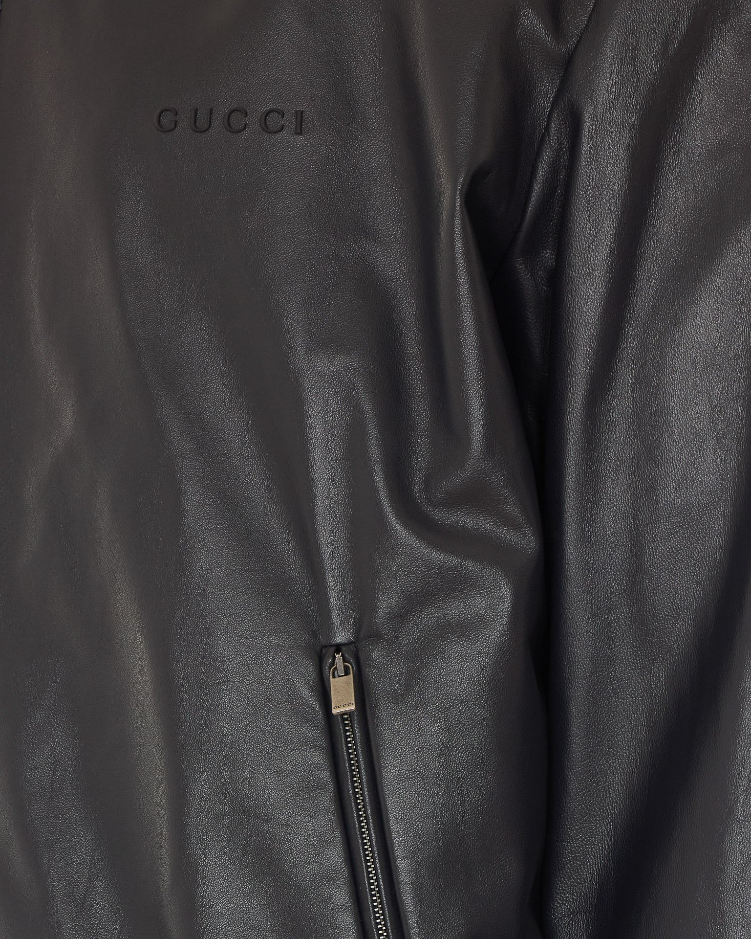 [Gucci] Leather Jacket FW26 872085XNBCU1017