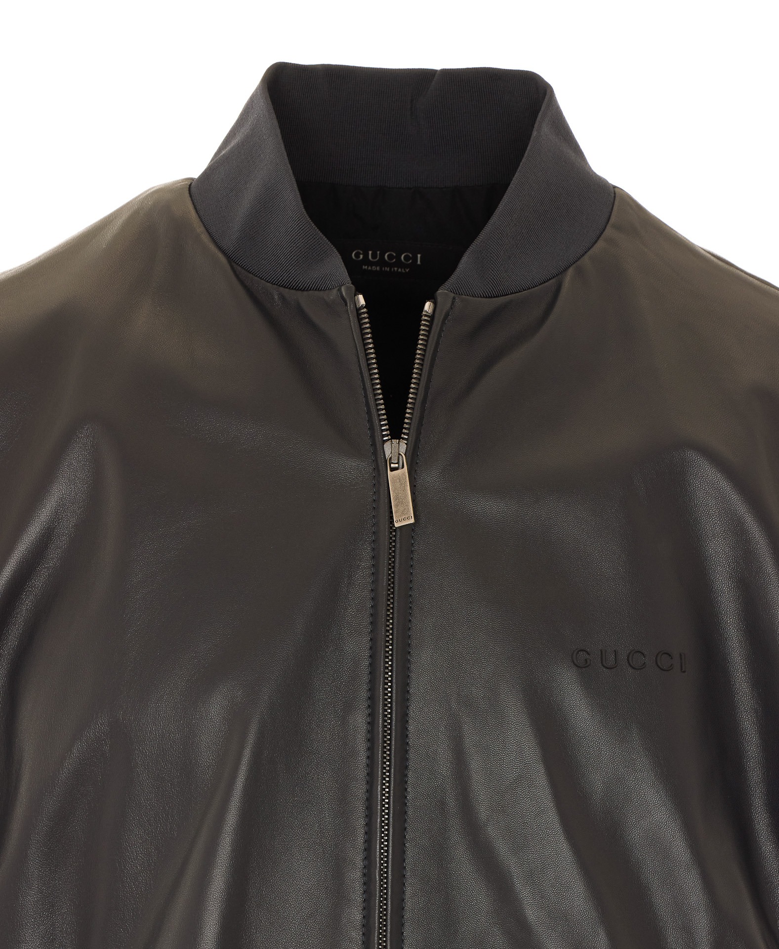 [Gucci] Leather Jacket FW26 872085XNBCU1017