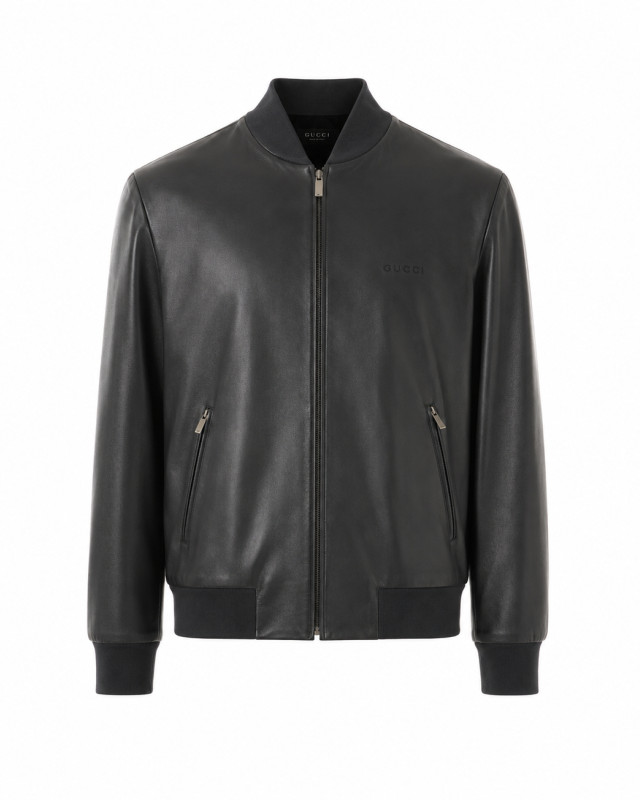 [Gucci] Leather Jacket FW26 872085XNBCU1017