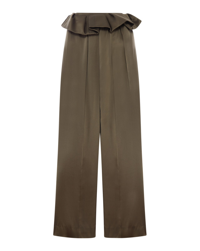 [KHAITE] Trousers FW26 32103029429 DARK OLIVE
