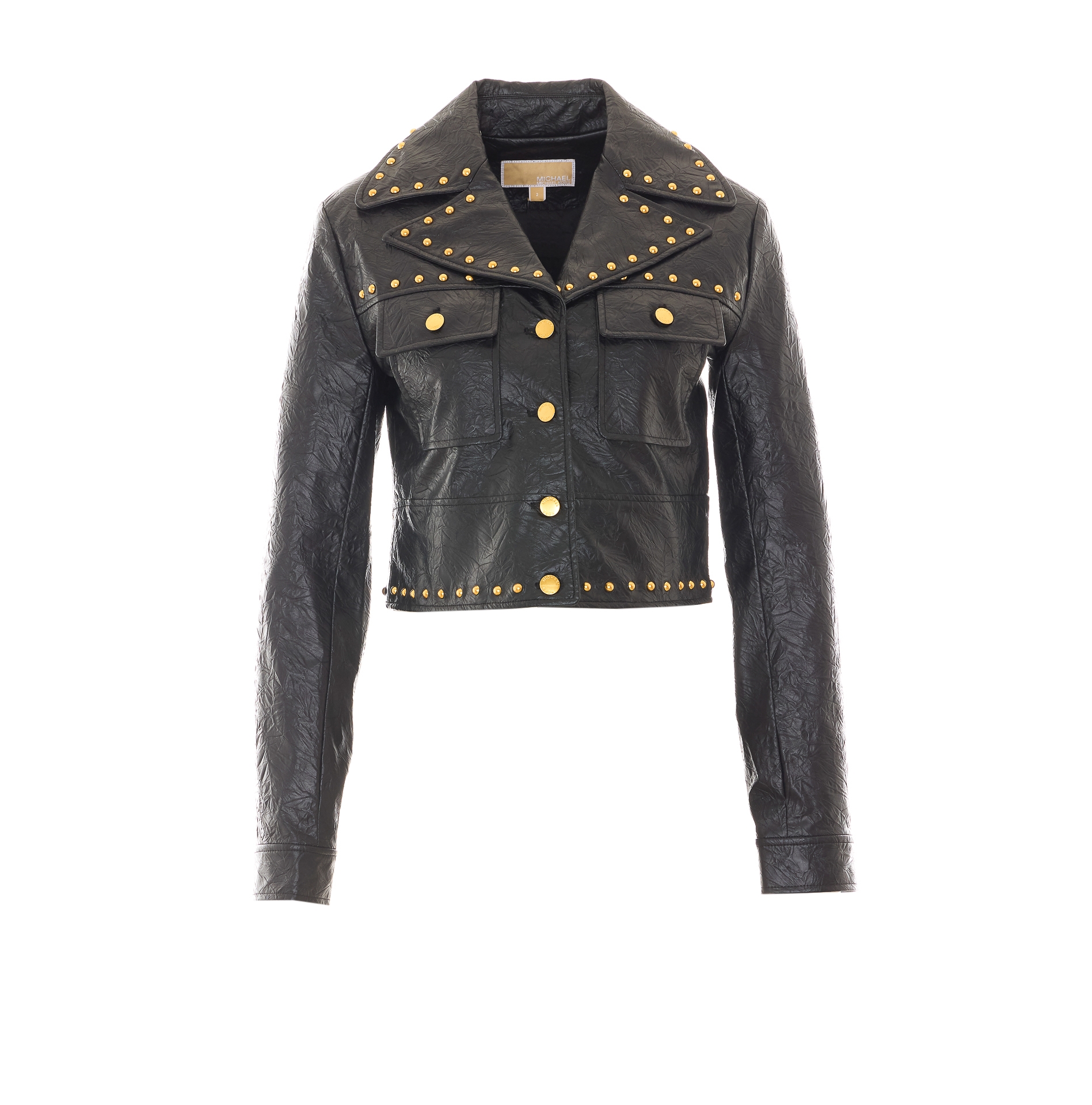 [MICHAEL MICHAEL KORS] Leather Jacket FW26 MT620LKL4K001