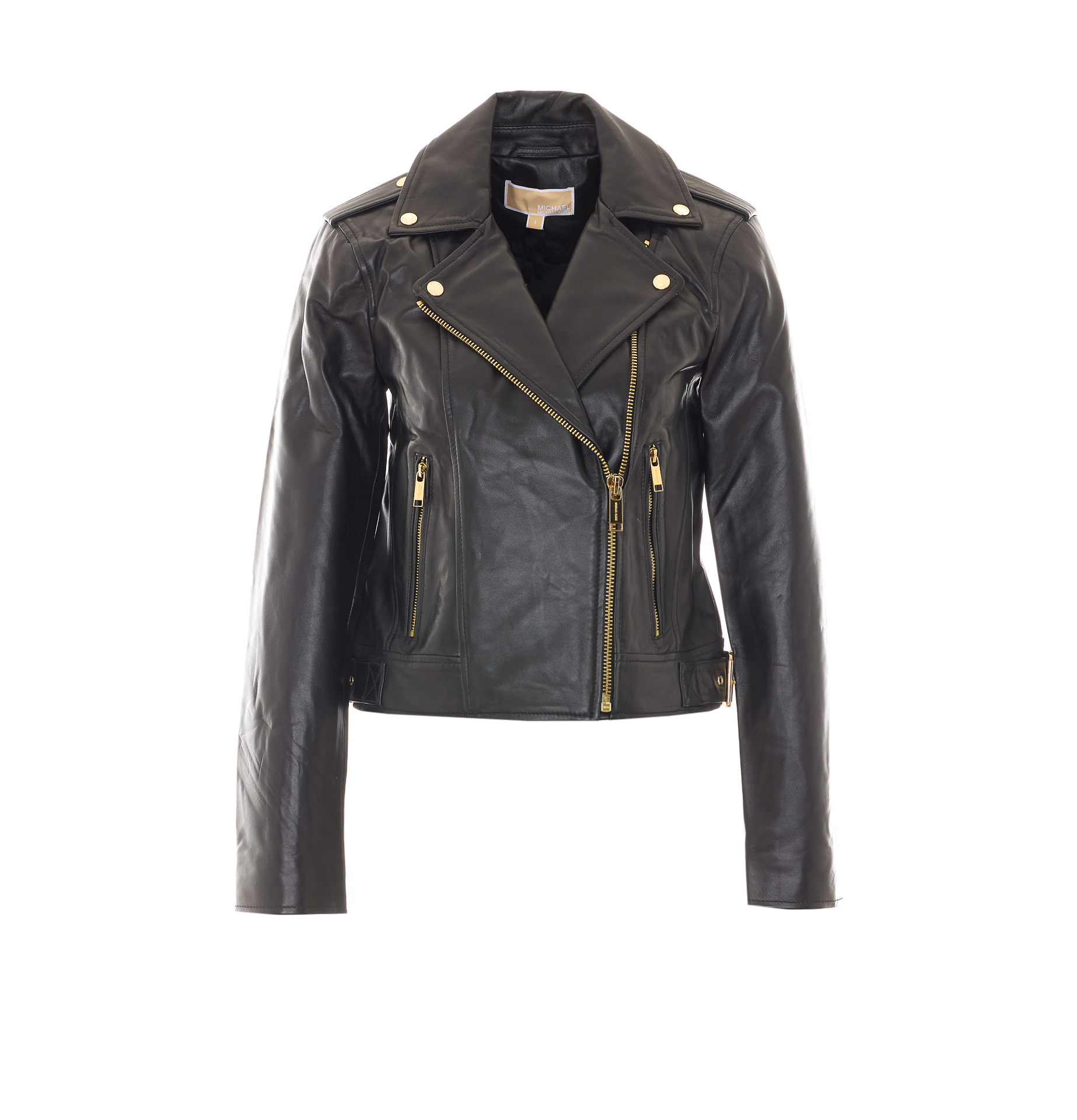 [MICHAEL MICHAEL KORS] Leather Jacket FW26 MT520IE8RK001