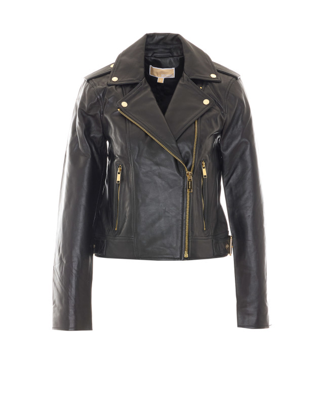 [MICHAEL MICHAEL KORS] Leather Jacket FW26 MT520IE8RK001