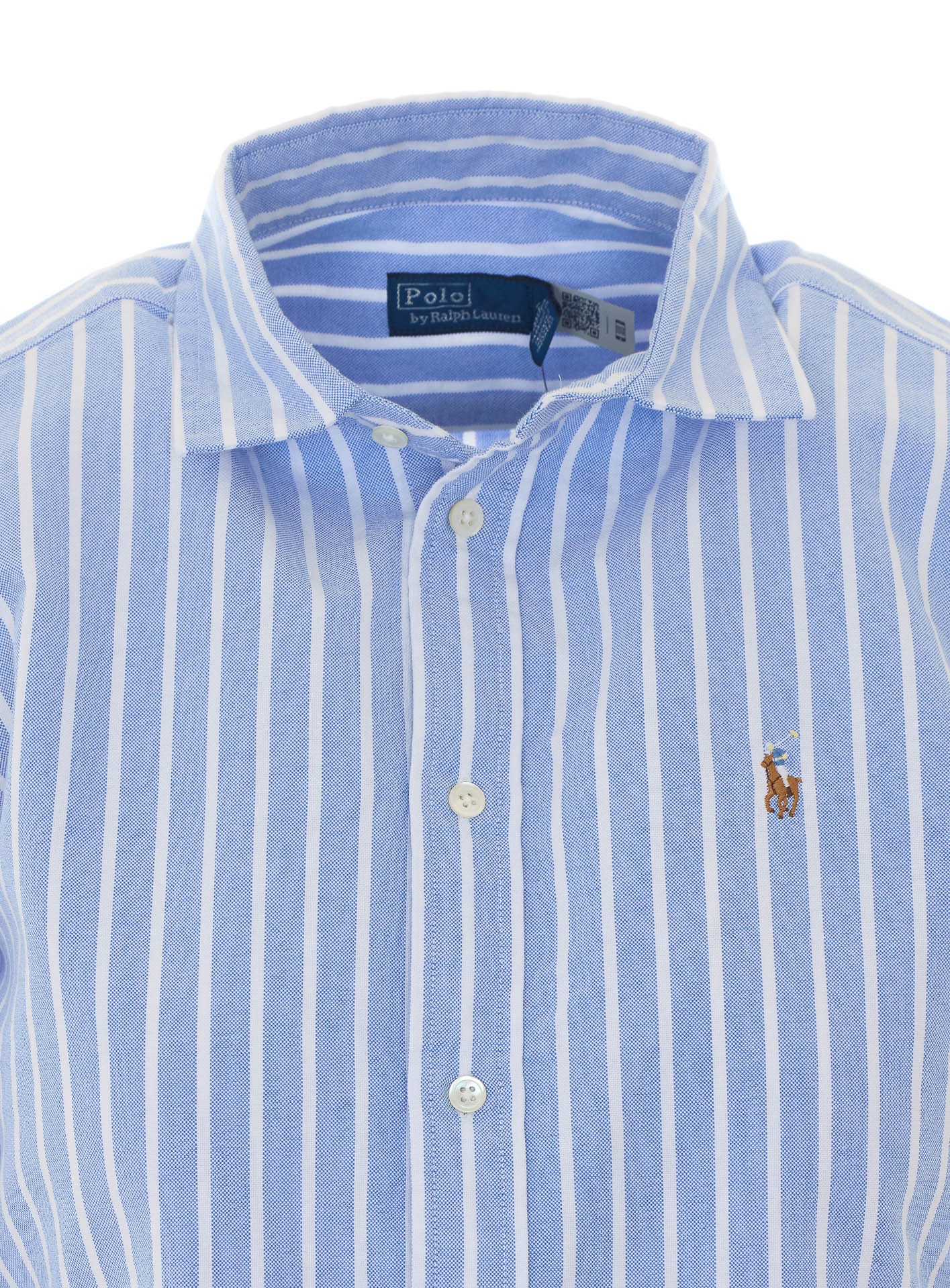 [Polo Ralph Lauren] Shirts Long Sleeve FW26 211891377004BLUE/WHITE