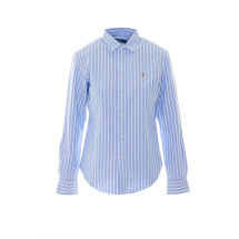[Polo Ralph Lauren] Shirts Long Sleeve FW26 211891377004BLUE/WHITE