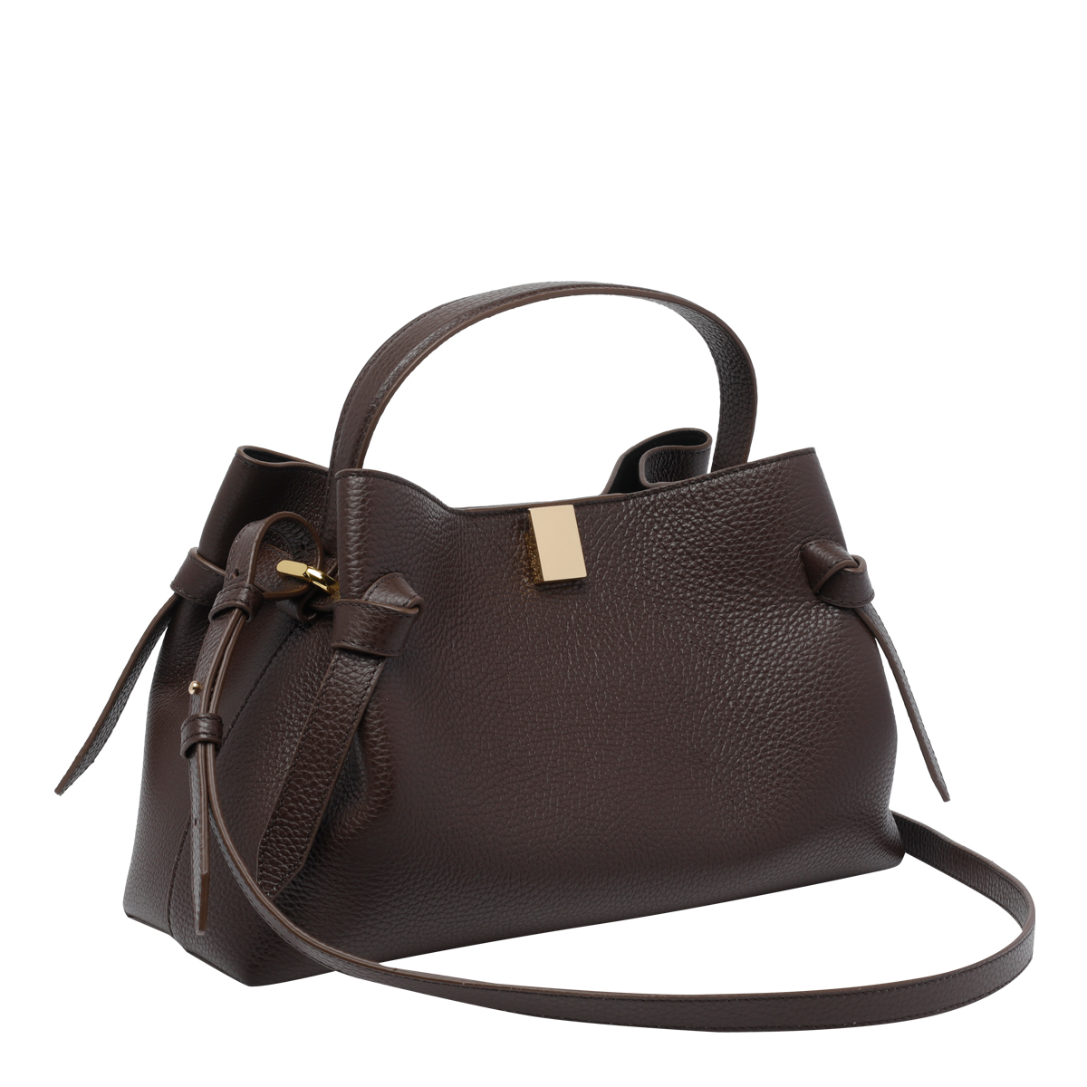 [YUZEFI] Tote bag FW26 GYOZAPEBBLE GRAIN LEATHERL038