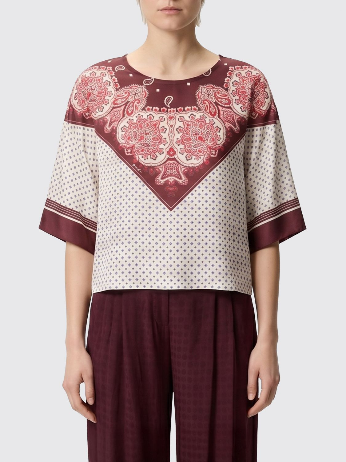 [PINKO] Shirts Short Sleeve SS26 106198A31K YR1