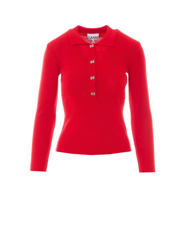 [GANNI] T-shirts Long Sleeve FW26 A117000606P