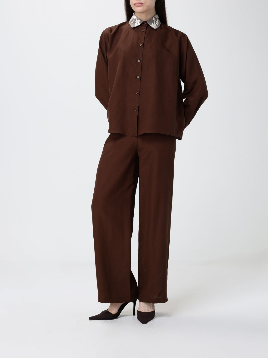 [HANITA] Shirts Long Sleeve SS26 HC6934584 EBANO