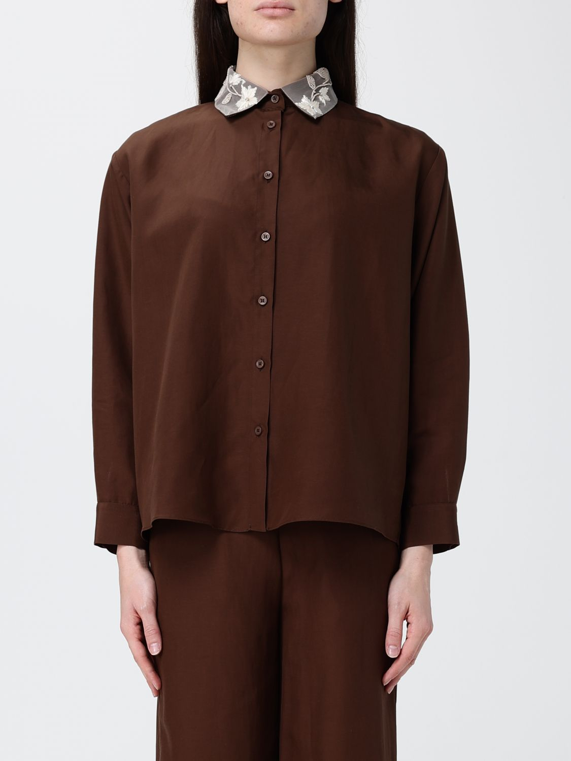 [HANITA] Shirts Long Sleeve SS26 HC6934584 EBANO