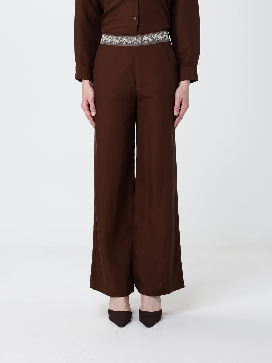 [HANITA] Trousers SS26 HP16364584 EBANO