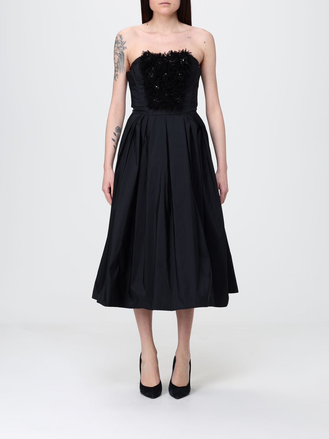 [ELISABETTA FRANCHI] Sleeveless dress SS26 AB94262E2 110