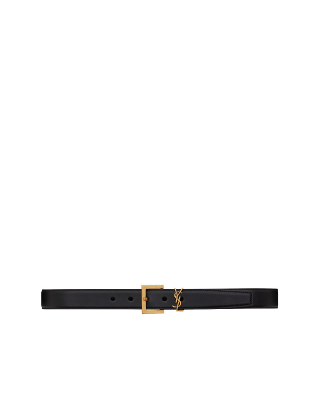 [Saint Laurent] Belt FW26 634437BOO0W1000 BLACK