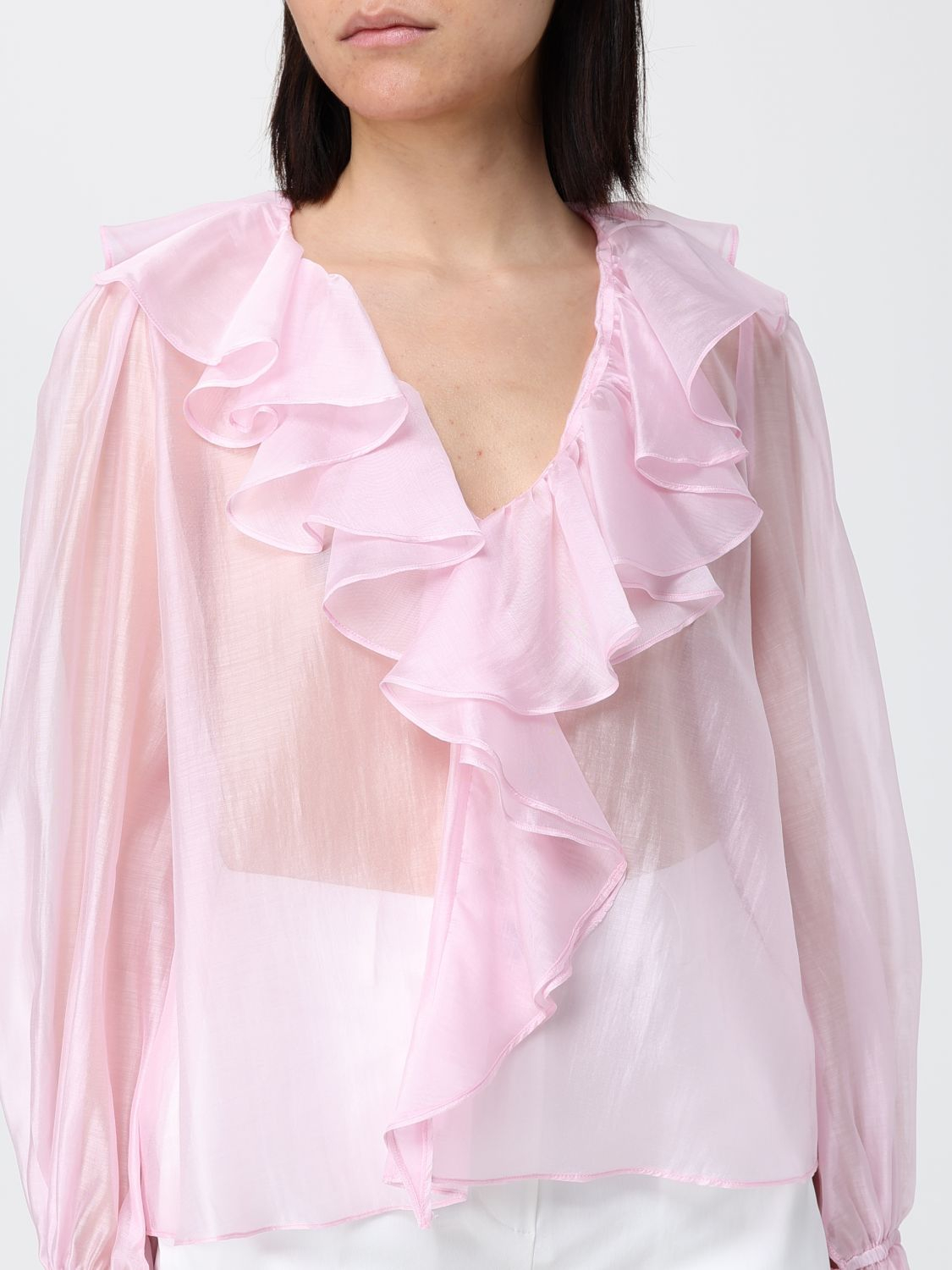 [HANITA] Blouse SS26 HM31654582 CAMISA PINK