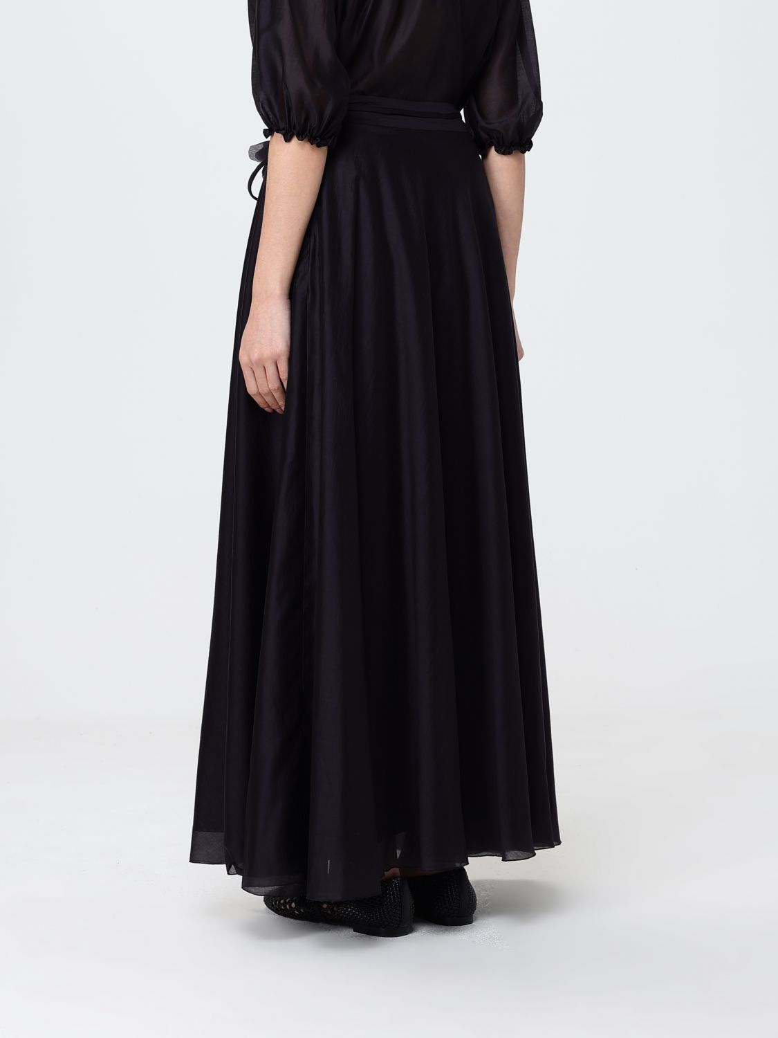 [HANITA] Long skirt SS26 HG10484582 NERO