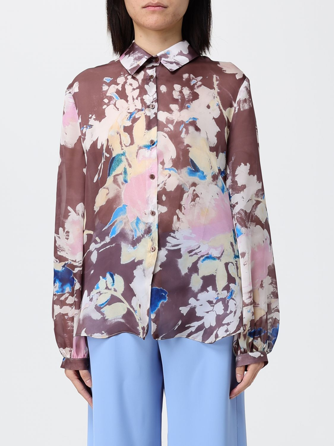 [HANITA] Shirts Long Sleeve SS26 HC7064624 EBANO