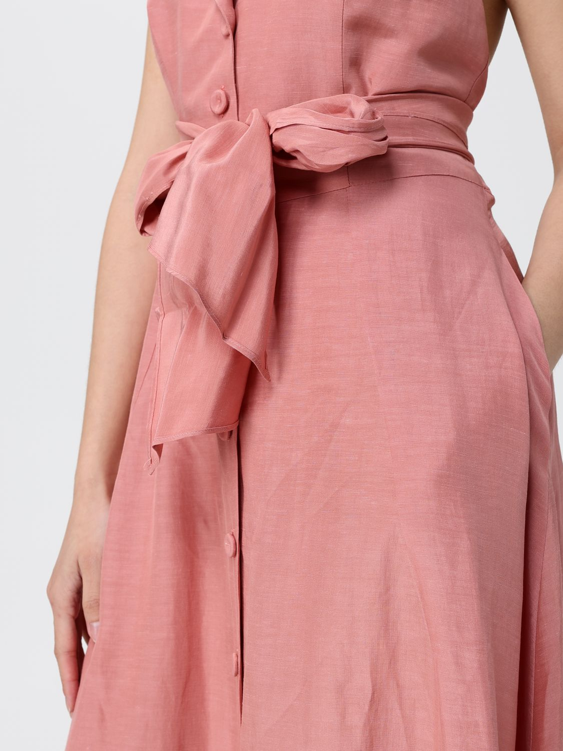 [HANITA] Sleeveless dress SS26 HV38194572 VELVET CORAL