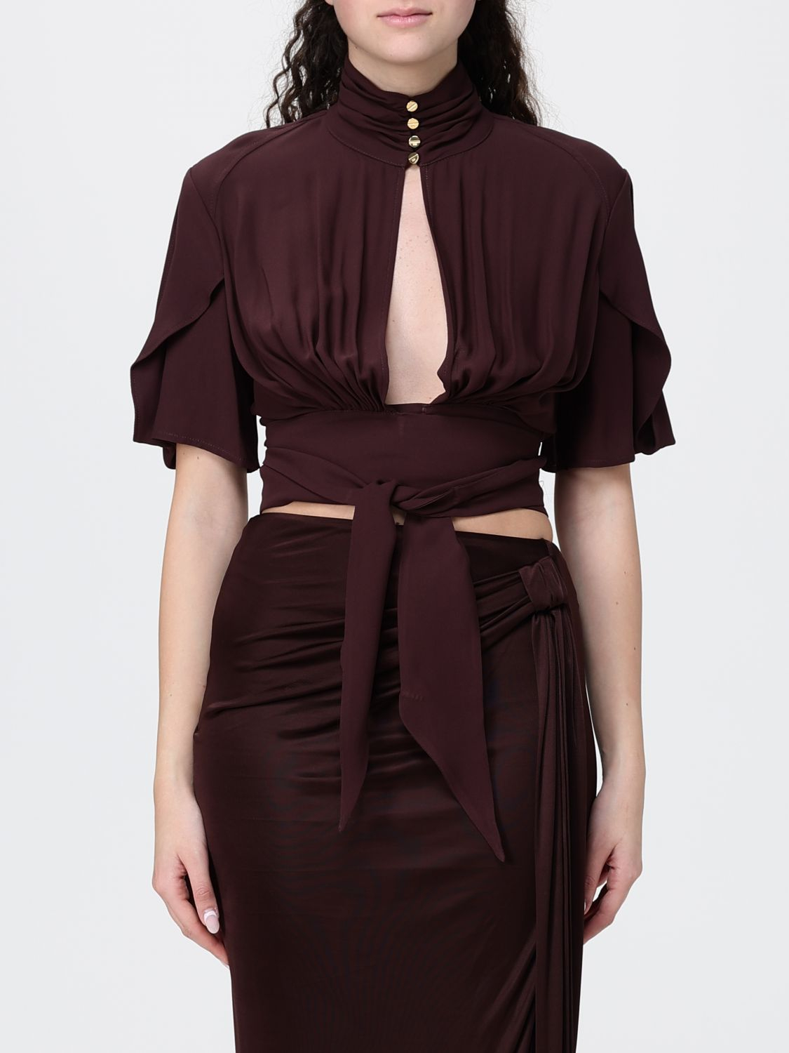 [ELISABETTA FRANCHI] Shirts Short Sleeve SS26 CA15862E2 644