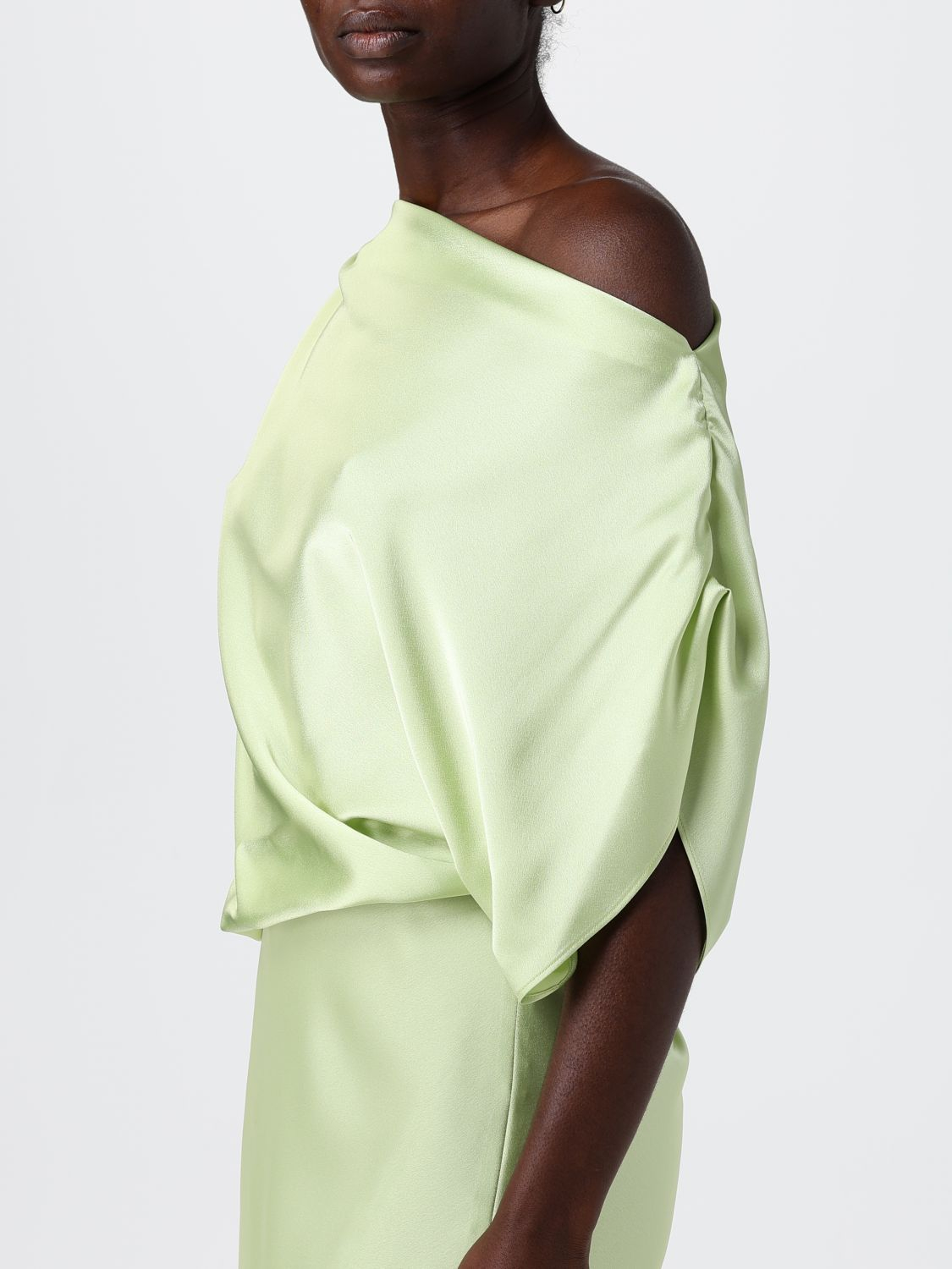 [HANITA] Sleeveless dress SS26 HV37654610 LIME CREAM
