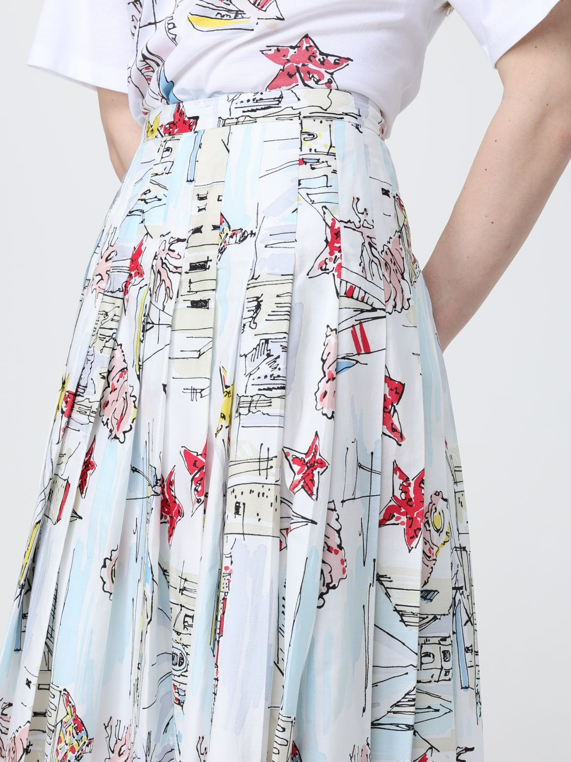 [ANTONIO MARRAS] Midi skirt SS26 MGOM261 BI7AZ
