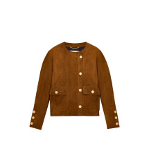 [Saint Laurent] Leather Jacket FW26 876897YCUM22705
