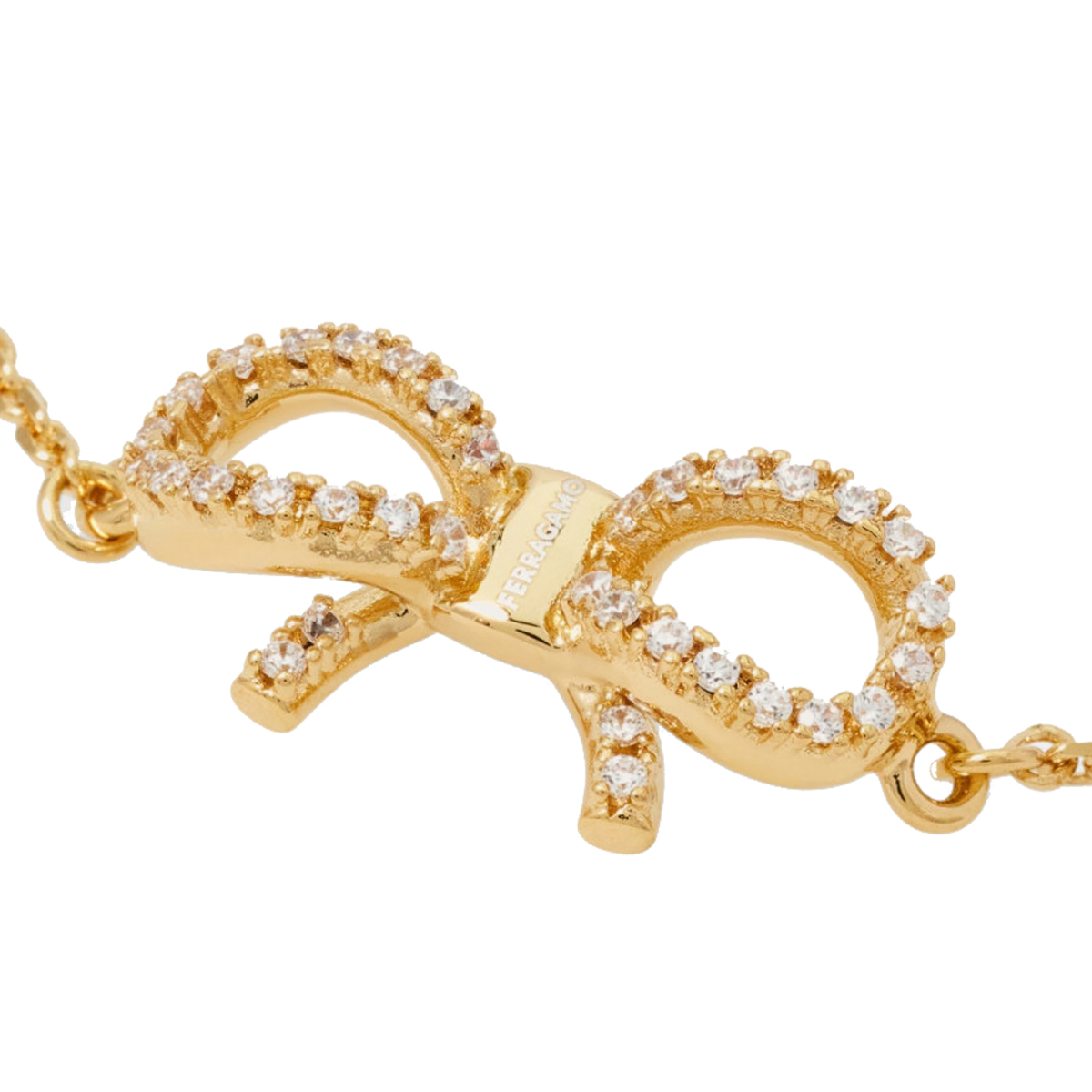 [Salvatore Ferragamo] Bracelet FW26 795054760981ORO/CRYSTAL