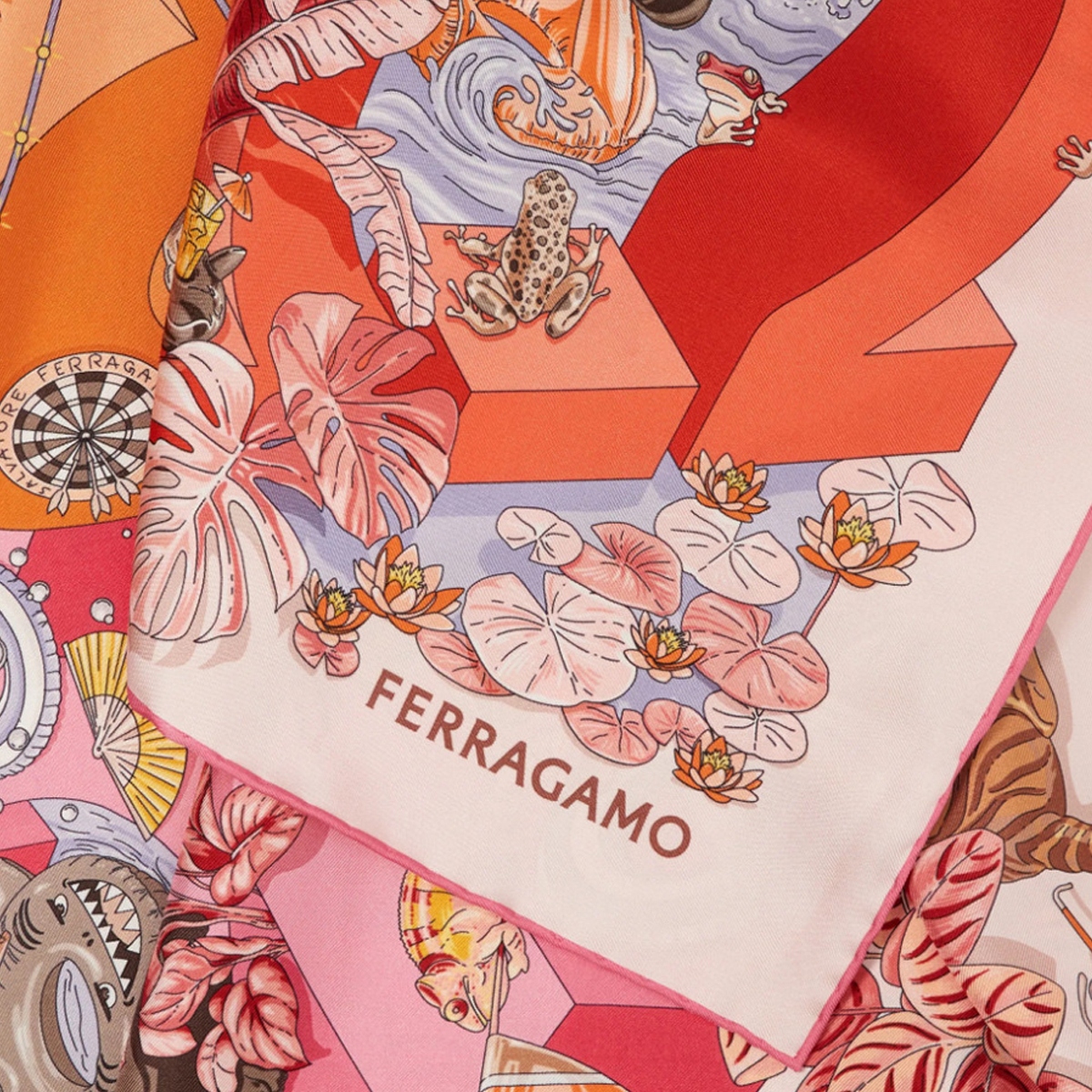 [Salvatore Ferragamo] Scarf FW26 795103310242ROSA
