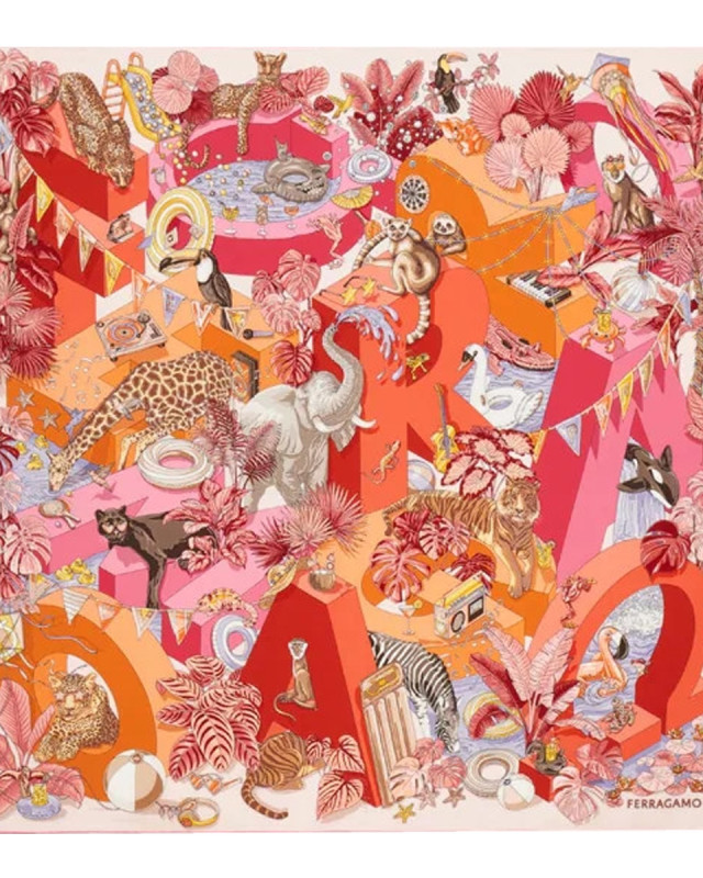 [Salvatore Ferragamo] Scarf FW26 795103310242ROSA