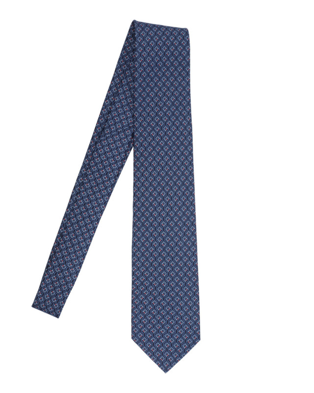 [Salvatore Ferragamo] Tie FW26 768562350950NAVY