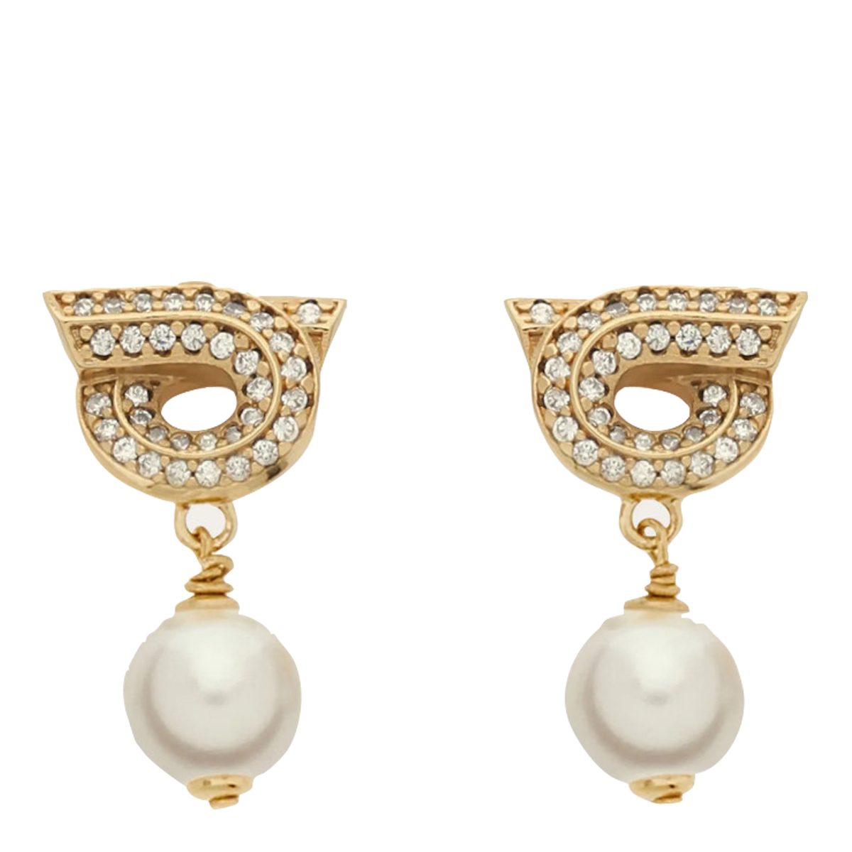 [Salvatore Ferragamo] Earring FW26 776604760781ORO/PERLA