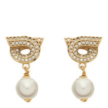 [Salvatore Ferragamo] Earring FW26 776604760781ORO/PERLA