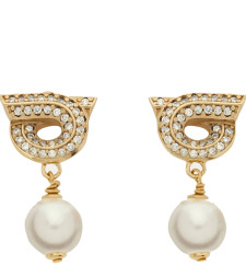 [Salvatore Ferragamo] Earring FW26 776604760781ORO/PERLA