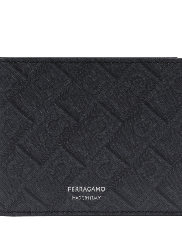 [Salvatore Ferragamo] Wallet FW26 780328661550NERO/GRIGIO