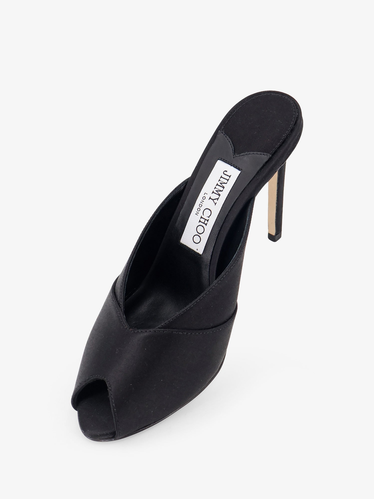 [Jimmy Choo] Sandals FW26 BRIGITTEMULE100SATBLACK