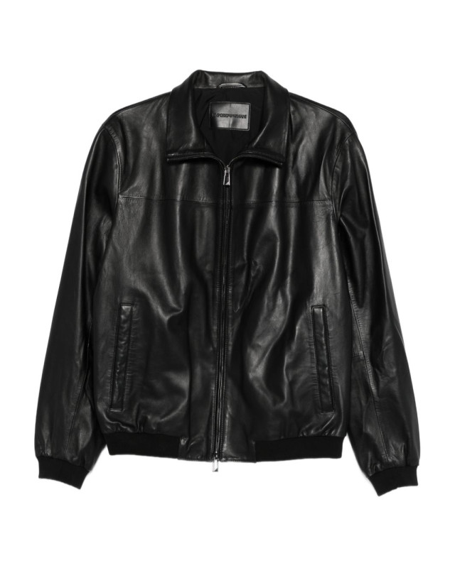[Emporio Armani] Leather Jacket FW26 EM005323AF24371UC001