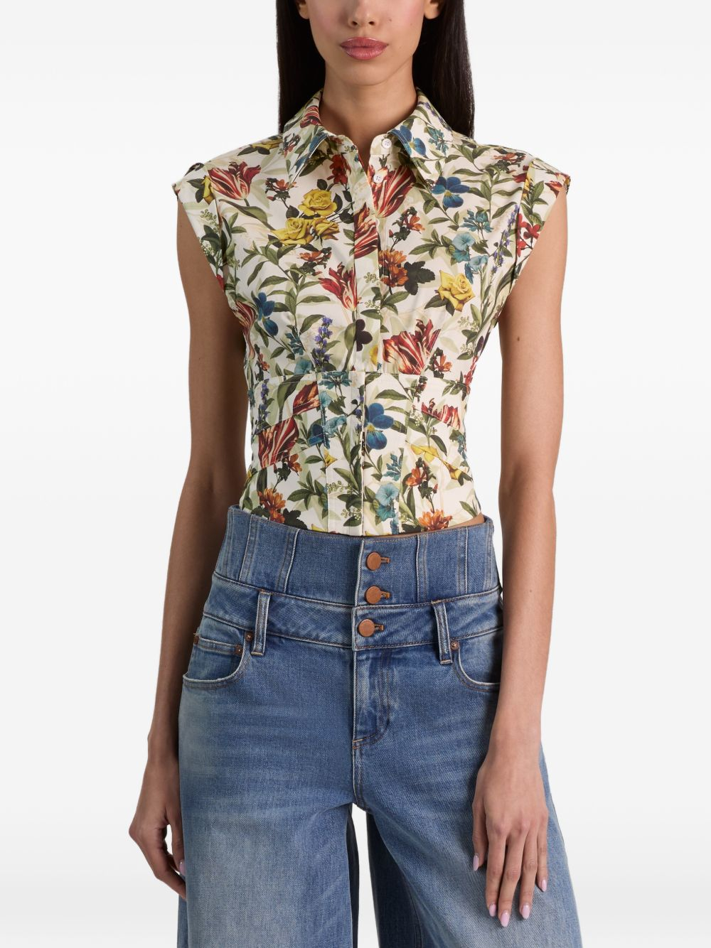 [Alice + Olivia] Shirts Sleeveless FW26 CC606P35024E256