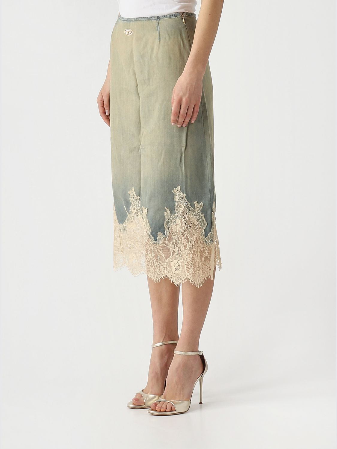 [Diesel] Midi skirt SS26 A217840CEDE 01