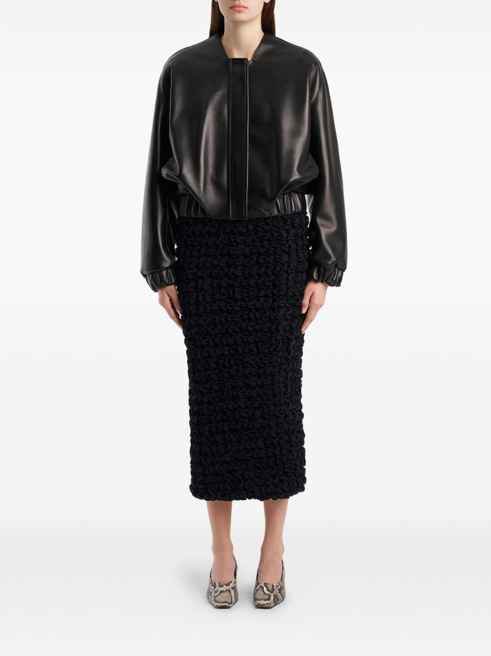 [KHAITE] Leather Jacket FW26 62411012200