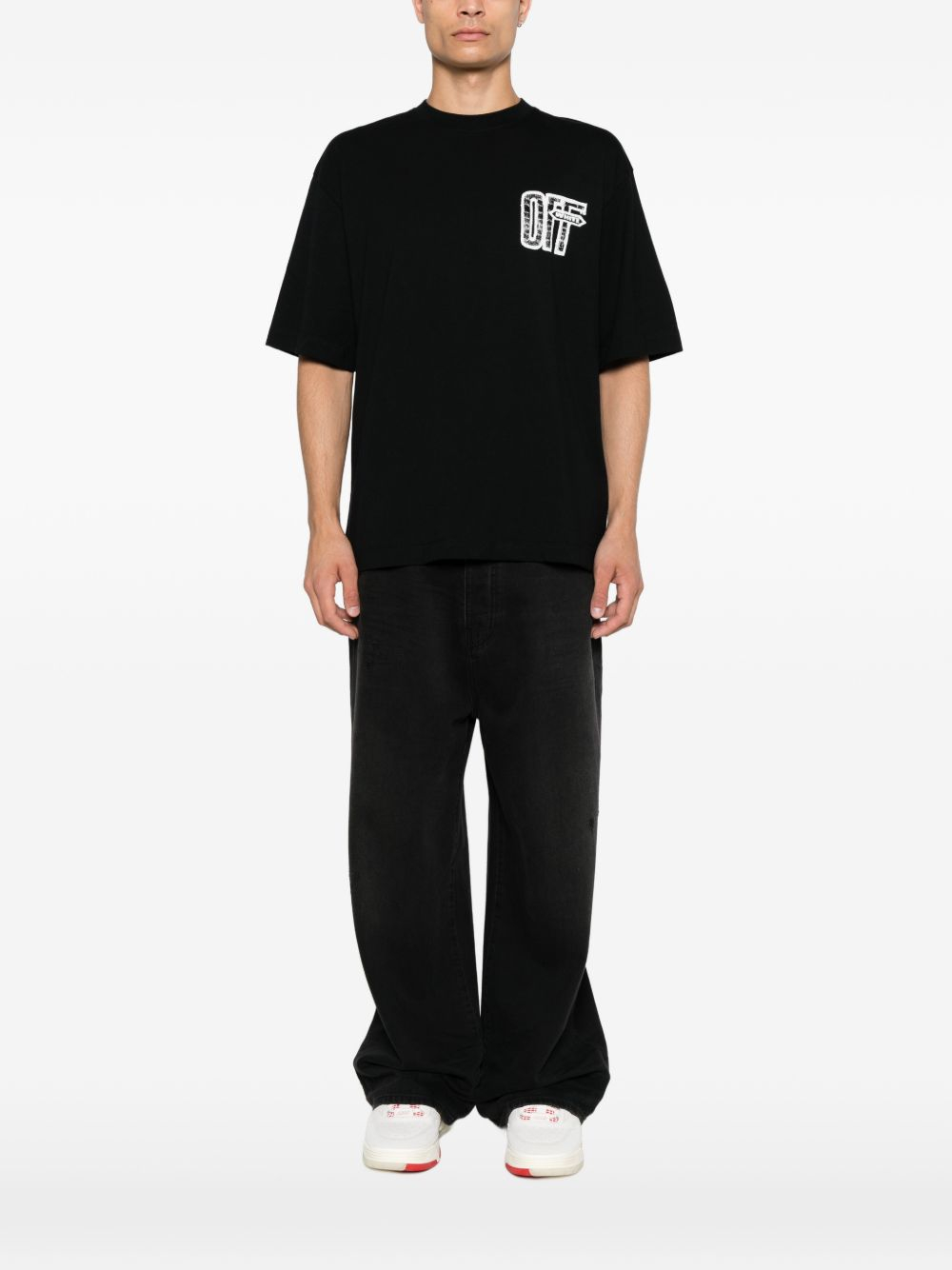 [Off White] T-shirts Short Sleeve FW26 OMAA120F26JER00Y00