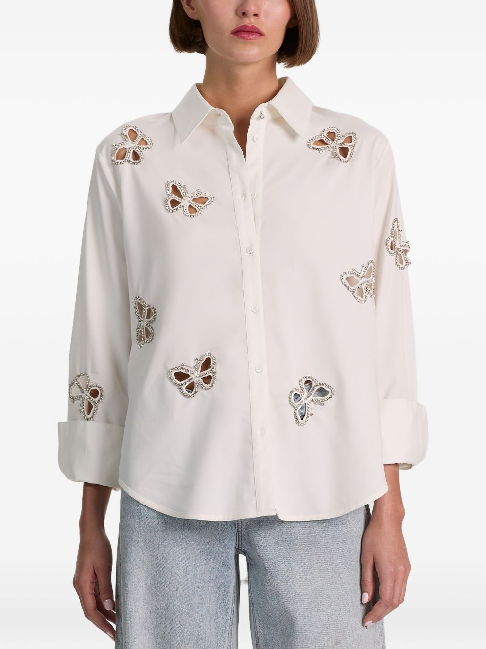 [Alice + Olivia] Shirts Long Sleeve FW26 CC606E15031T267