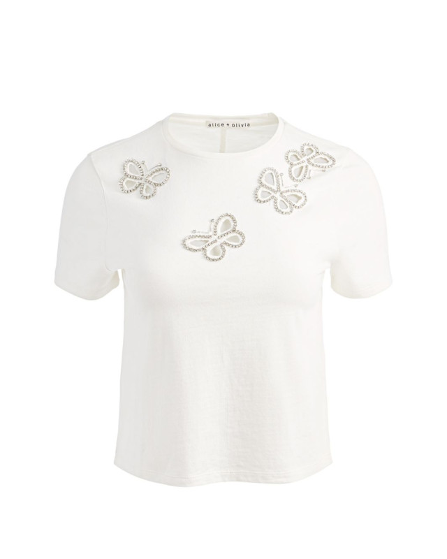 [Alice + Olivia] T-shirts Short Sleeve FW26 CC606E11032T267