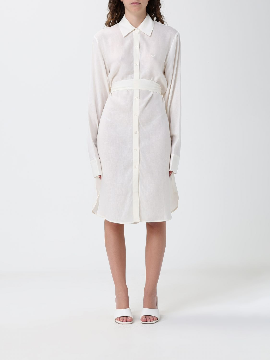 [Emporio Armani] Long sleeve dress SS26 EW000817AF20252 U1131