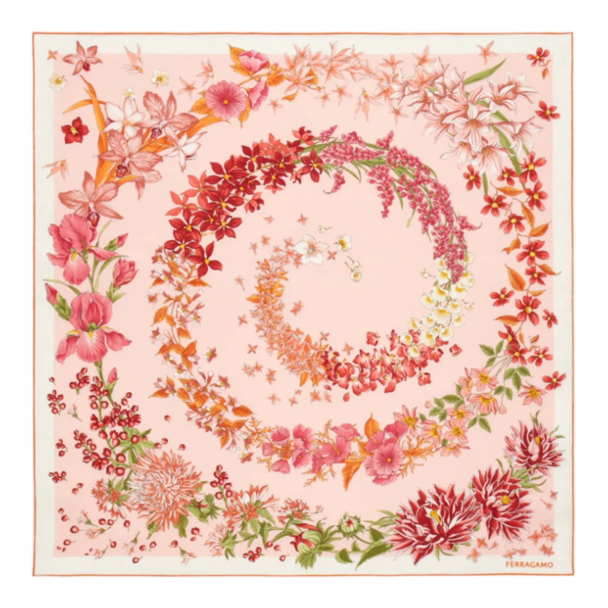 [Salvatore Ferragamo] Scarf FW26 795194310246ARANCIO/ROSA