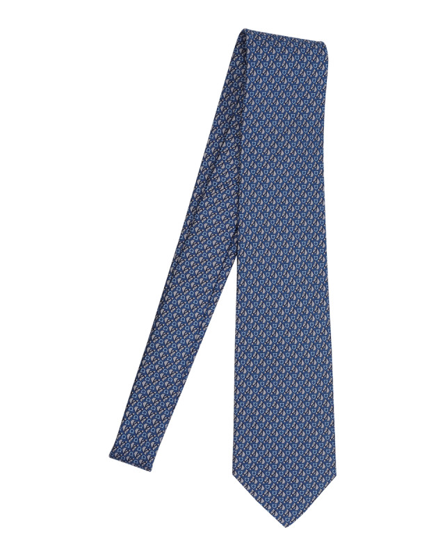 [Salvatore Ferragamo] Tie FW26 773948350979NAVY