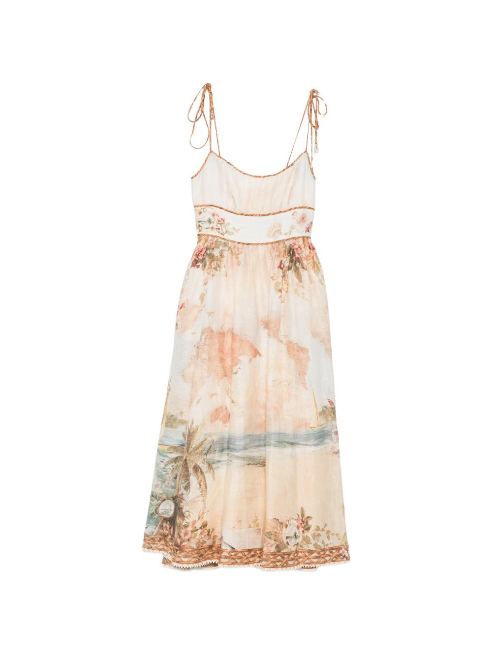 [Zimmermann] Sleeveless dress FW26 7895DSS263ISMB