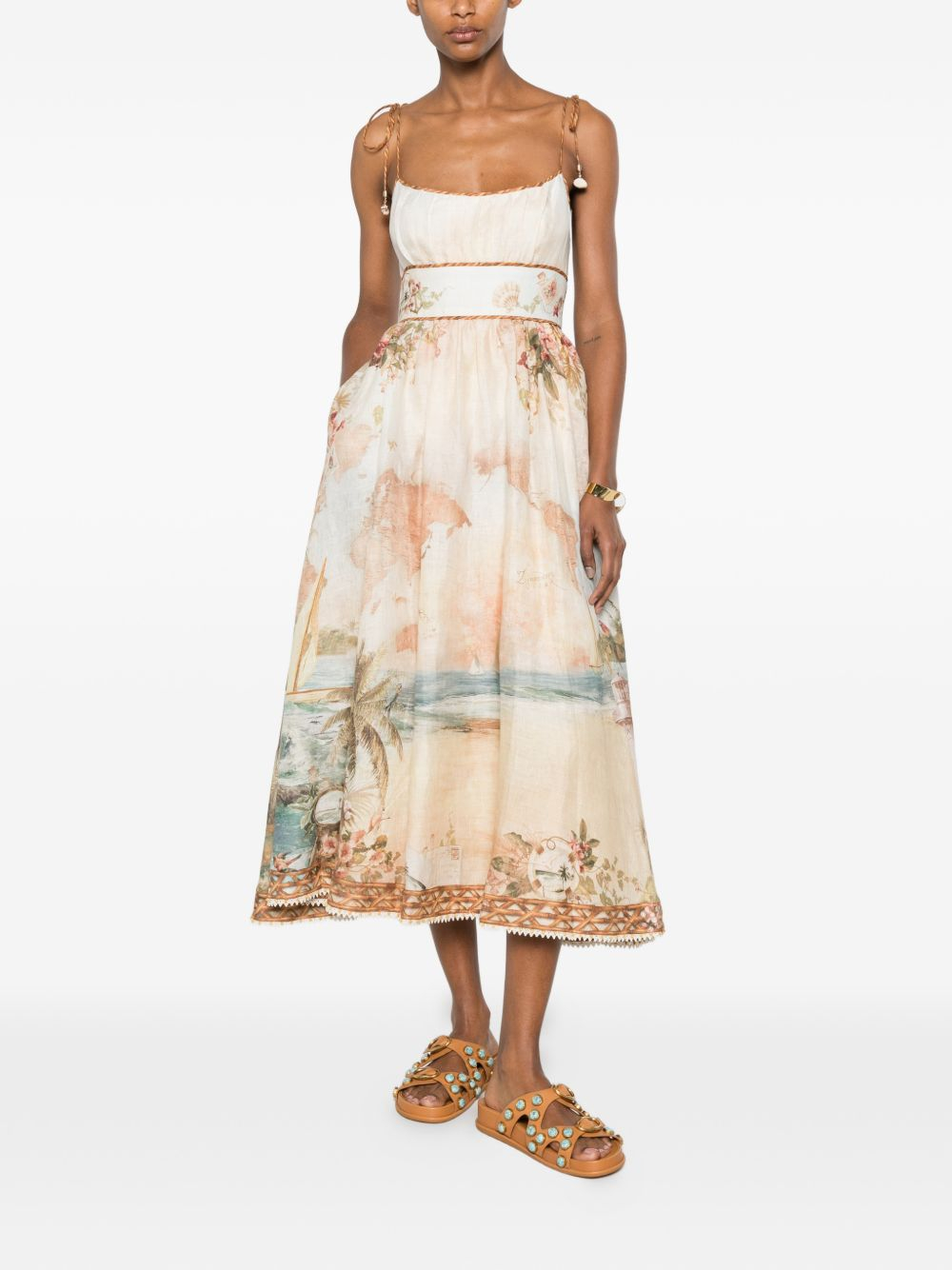 [Zimmermann] Sleeveless dress FW26 7895DSS263ISMB