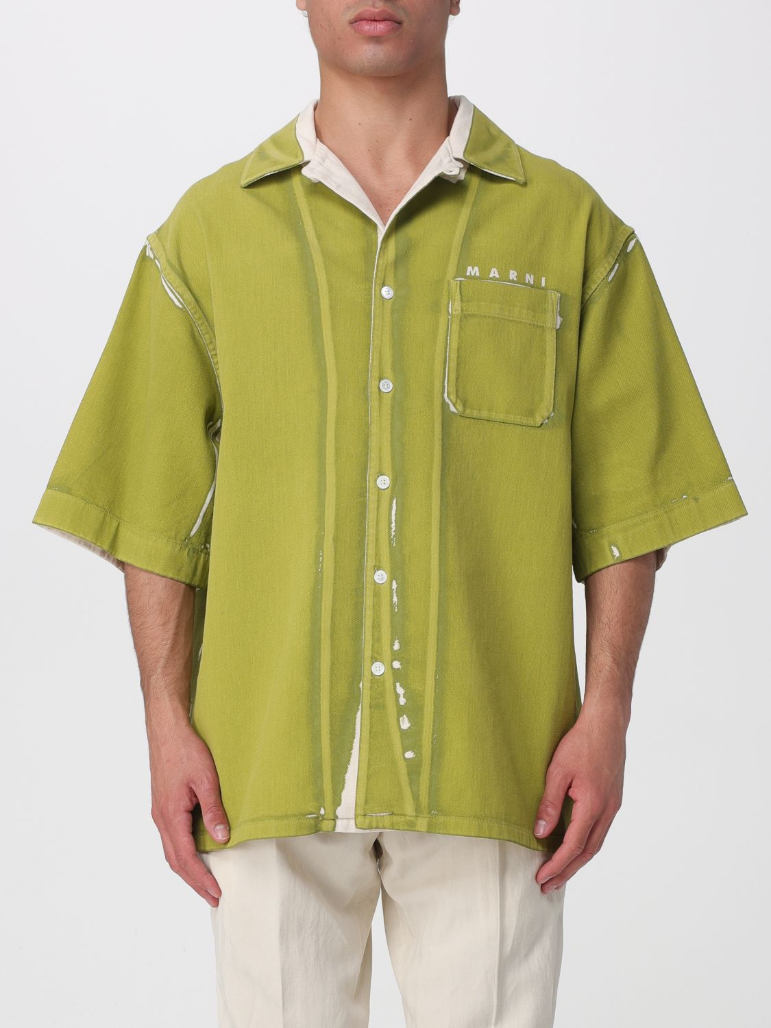[Marni] Shirts Short Sleeve SS26 CUJU0017A2USCY64 PRV15