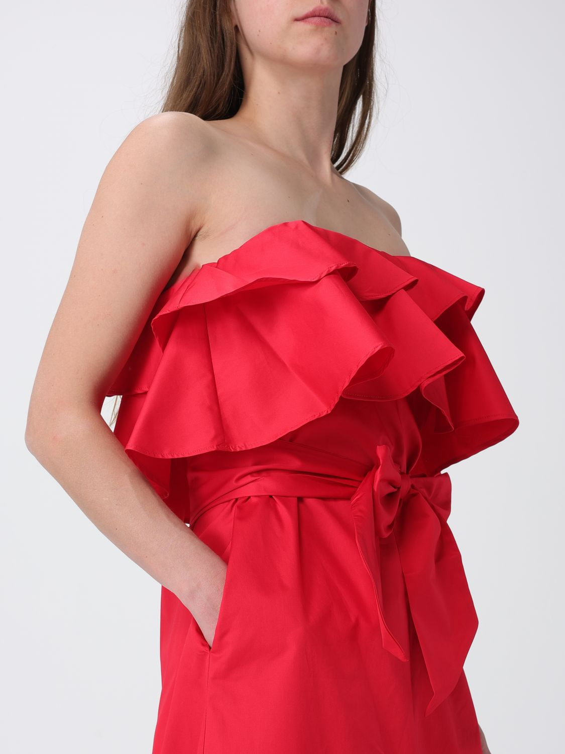[HANITA] Sleeveless dress SS26 HV38234597 CILIEGIA