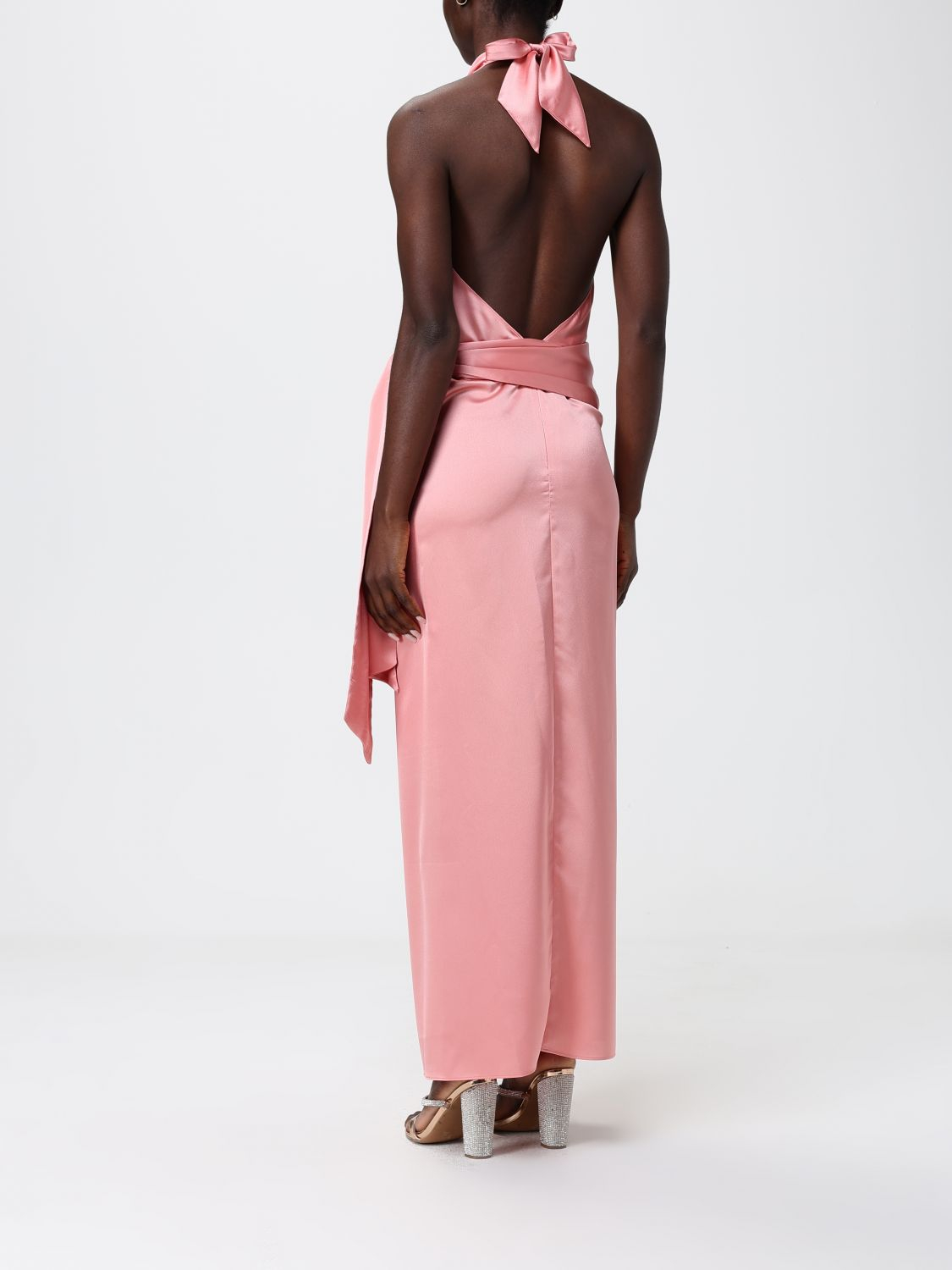 [HANITA] Sleeveless dress SS26 HV37664610 VELVET CORAL